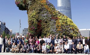 Foto de grupo de las personas que impulsan LandArt Bilbao