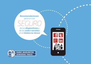 Imagen de parte de la portada del manual de recomendaciones para un uso de las redes sociales y los dispositivos móviles de forma segura