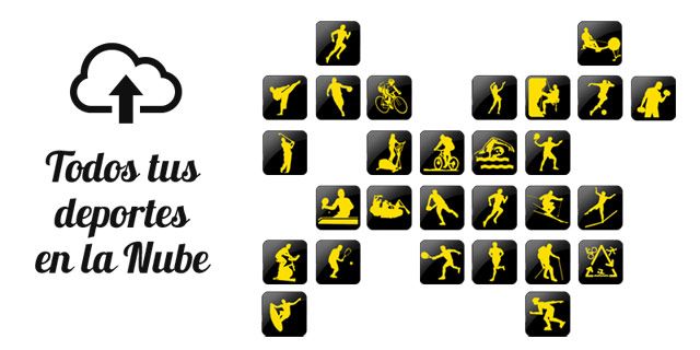 Imagen de los diferentes deportes de los que se pueden subir RUNS a Born to Run